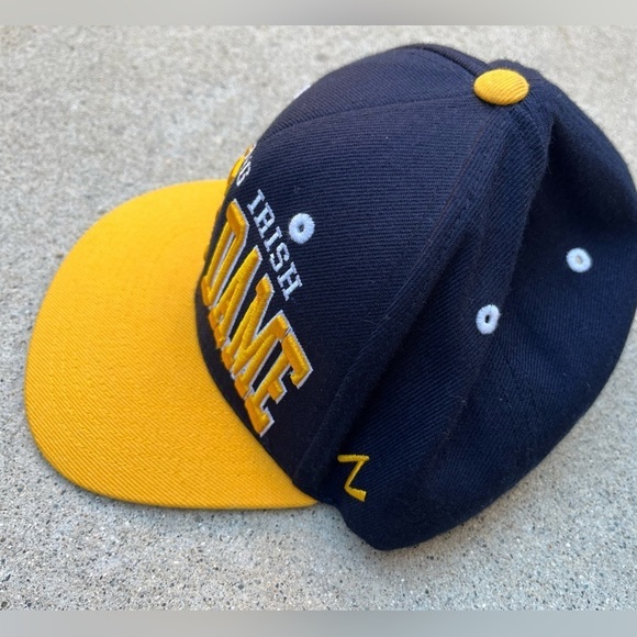 Notre Dame Fighting Irish Vintage Snapback Hat Cap Zephyr Spell-Out Adjust NCAA - Picture 5 of 12